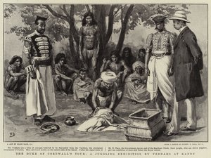 द ड्यूक ऑफ कॉर्नवॉल के टूर, कैंडी में वेददाह्स द्वारा करतब दिखाने वाली एक प्रदर्शनी